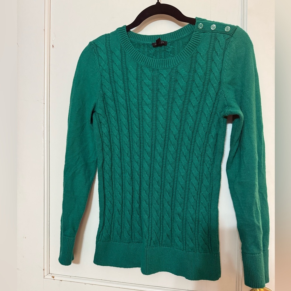 Talbots Green Knit Sweater